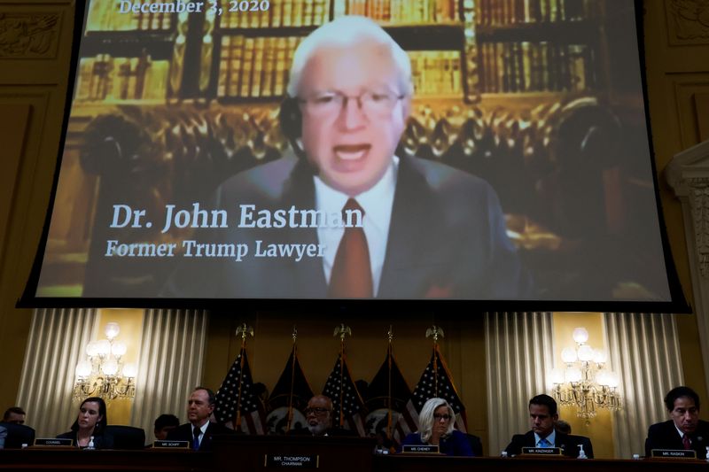 U.S. gets warrant to search phone of Trump's election attorney John Eastman