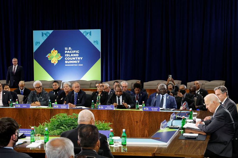 Biden says U.S. and world security depend on Pacific security