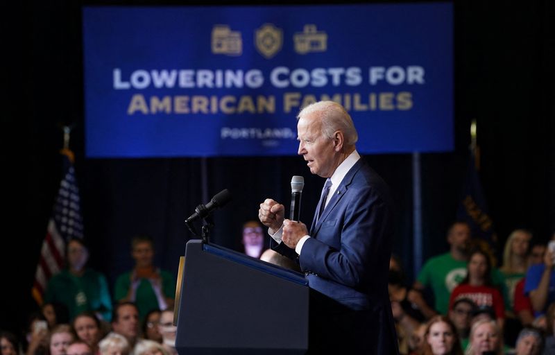 Biden, campaigning for Oregon's Kotek, warns about Trump's impact on states