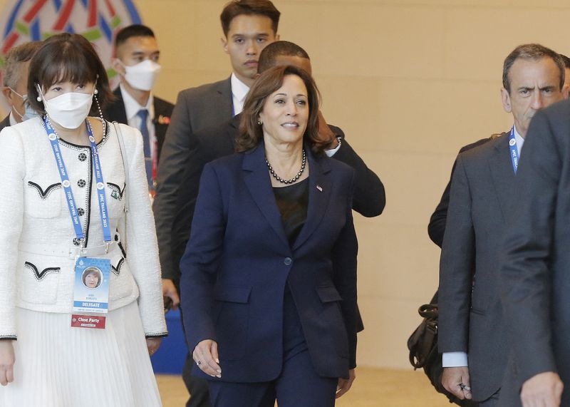 U.S. VP Harris to convene leaders meeting over N.Korea missile launch - White House official