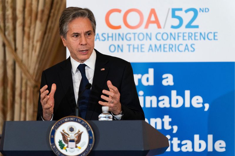 Blinken tests positive for COVID, U.S. State Department says