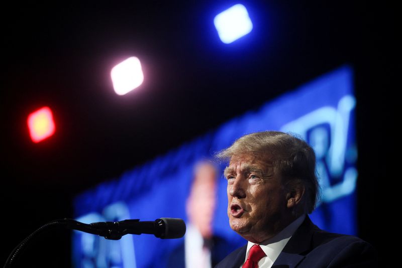 Trump urges end to gun-free school zones, easier confinement of 'deranged' people