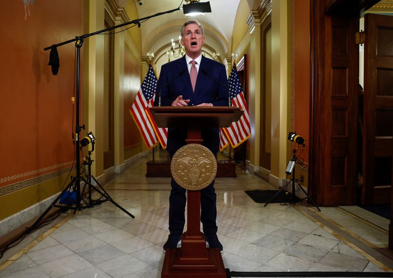 Top U.S. House Republican McCarthy wants compromise on debt ceiling, cuts from Biden