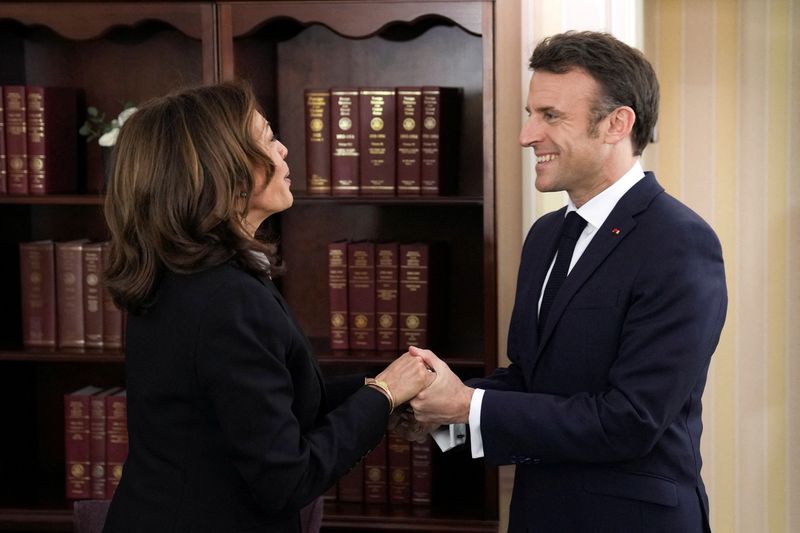 U.S. VP Harris agrees to be 'closely aligned' on China with Macron, Scholz