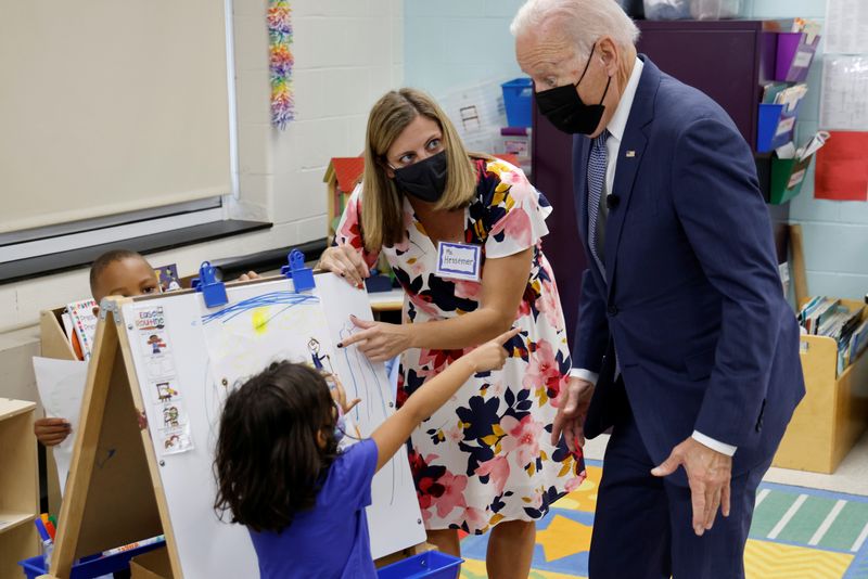 Biden's budget plan would boost childcare funding by billions of dollars