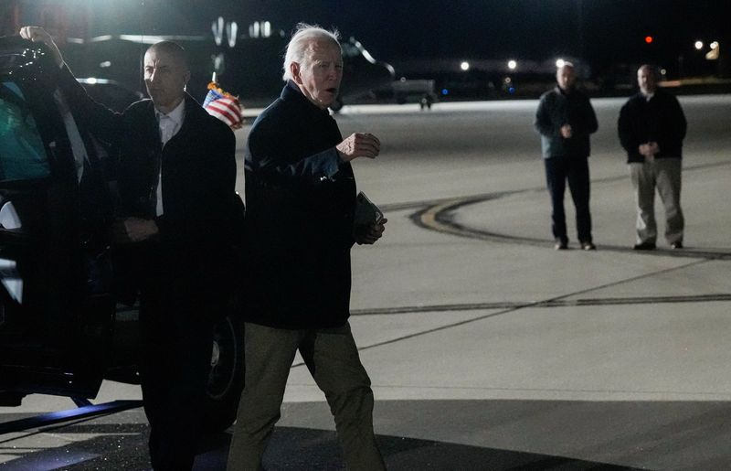 Biden says will address banking crisis on Monday morning