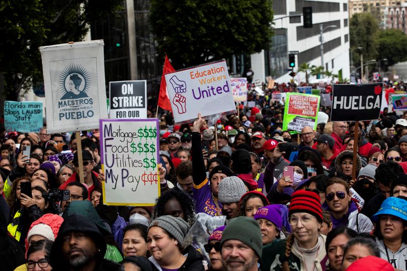 Los Angeles education strike cancels school for 420,000 students