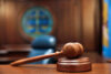 A gavel and a block i