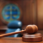 A gavel and a block i