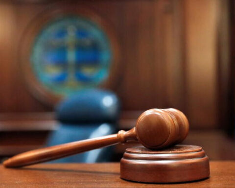 A gavel and a block i