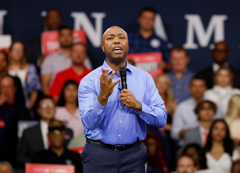 Republican U.S. Senator Tim Scott launches presidential bid with optimistic message