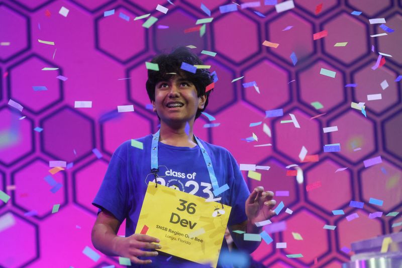 Dev Shah, 14, crowned US National Spelling Bee champion
