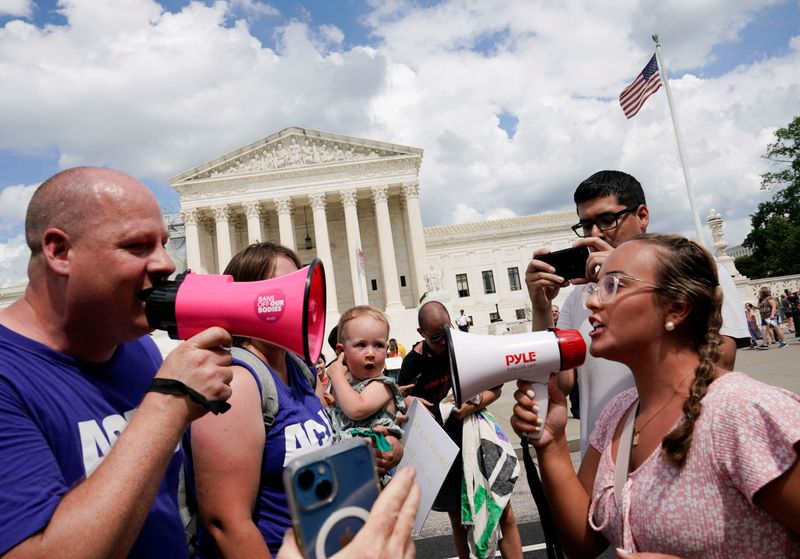 US activists rally one year after Supreme Court allowed abortion bans