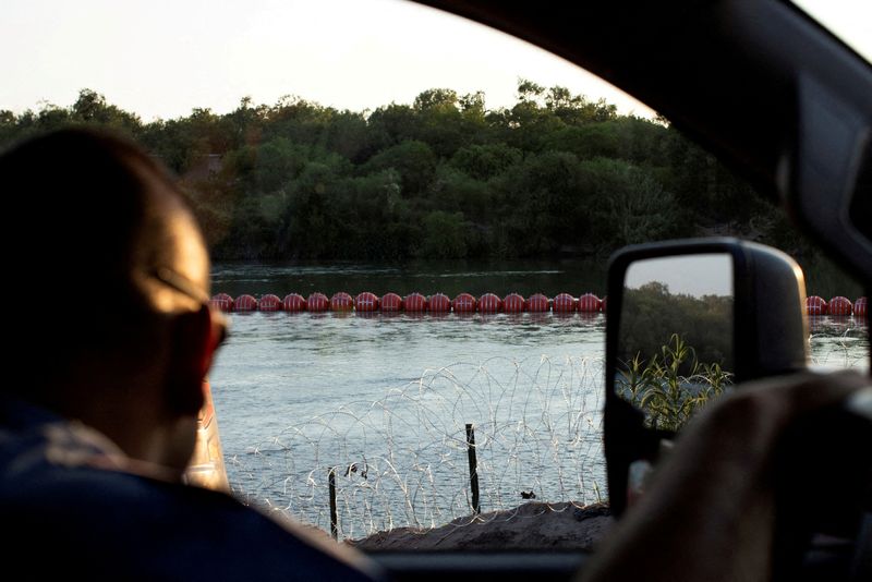 U.S. Justice Department planning legal action over floating Texas border barriers