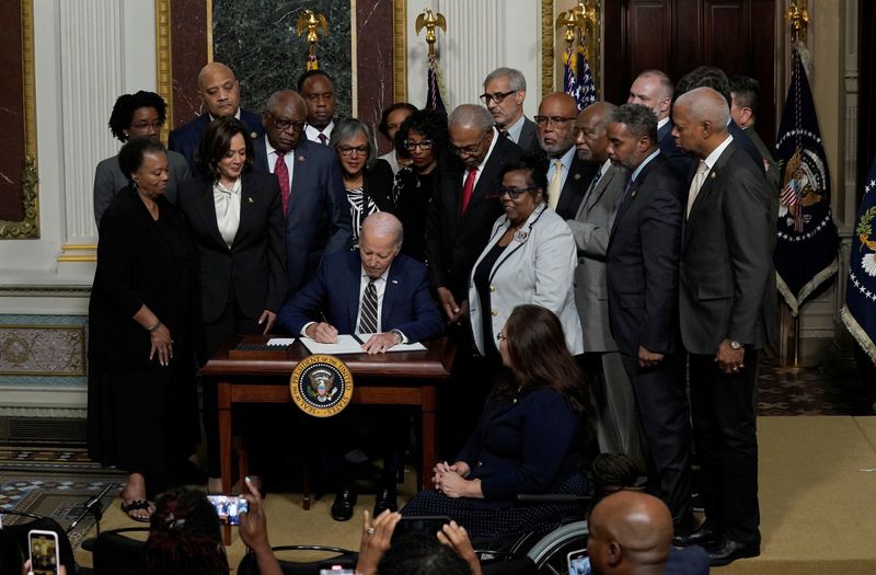 Biden attacks curbs on teaching US' racist history as he honors Emmett Till with monument