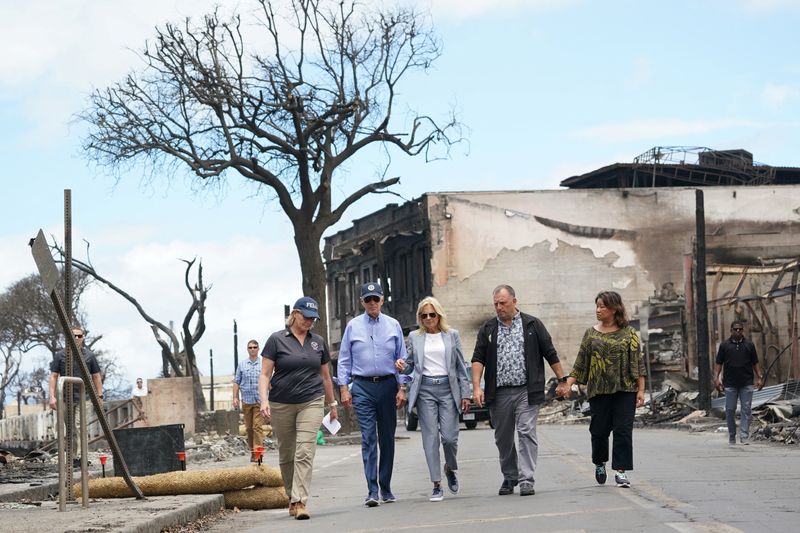 In Maui, Biden sees 'long road' ahead in recovering from deadly wildfires
