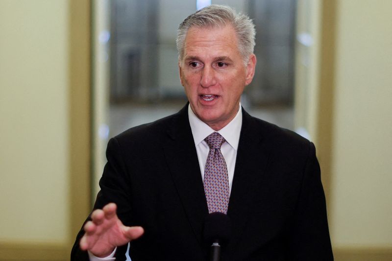 McCarthy says US House Republicans to vote on defense spending bill Thursday