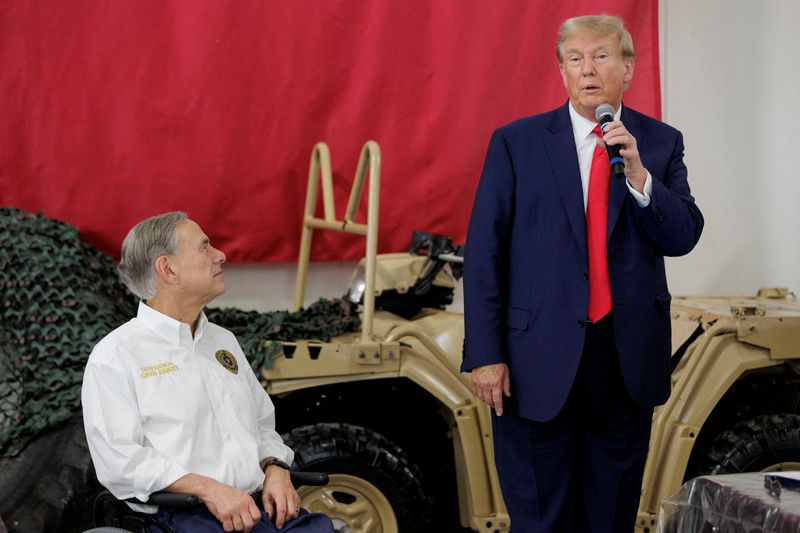 Trump wins Texas governor Abbott's endorsement at US-Mexico border