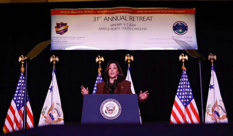 Harris marks Jan. 6, calls on Black South Carolina voters to defend rights