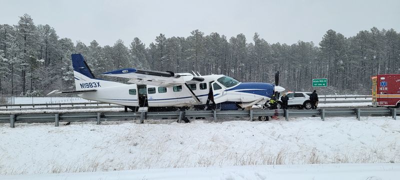 Plane makes emergency landing on Virginia highway