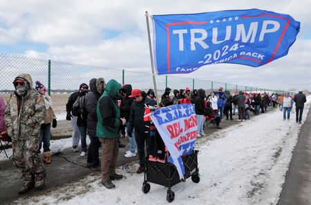 Trump tells supporters his $355 million fraud fine is election interference
