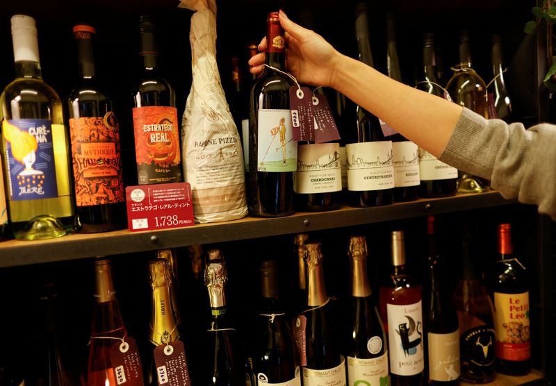 Japan's wine tipplers see glass half empty as weak yen pushes prices higher