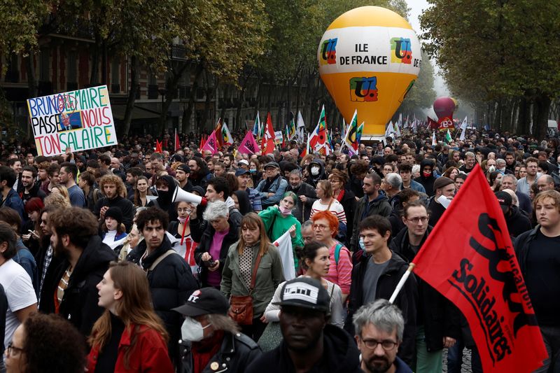 Factbox-Strikes, protests in Europe over cost of living and pay