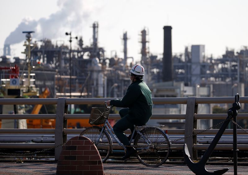 Japan Nov factory output likely down for 3rd month on global demand woes- Reuters poll
