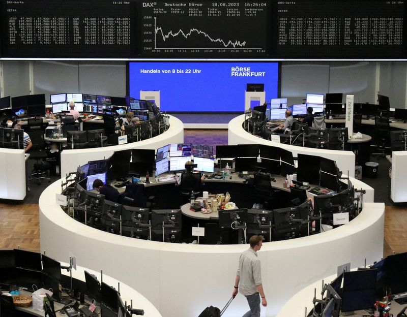 European stocks slip, dragged lower by chipmakers, miners