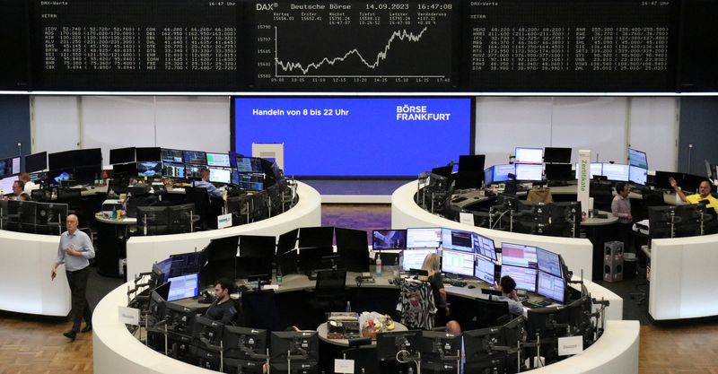 European shares log weekly gains on China optimism, hopes for pause at ECB
