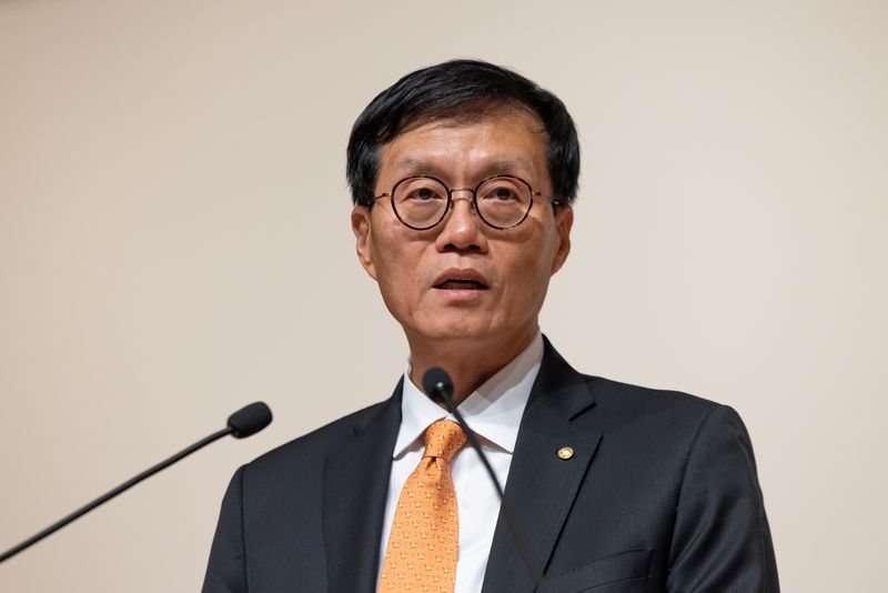 South Korea central bank chief sees inflation just above 3% by year-end