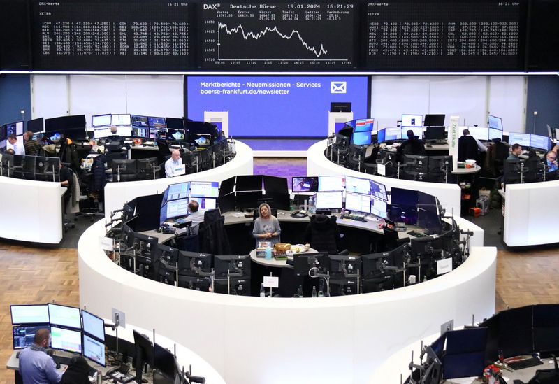 European shares track record-setting Wall Street rally; ECB in focus