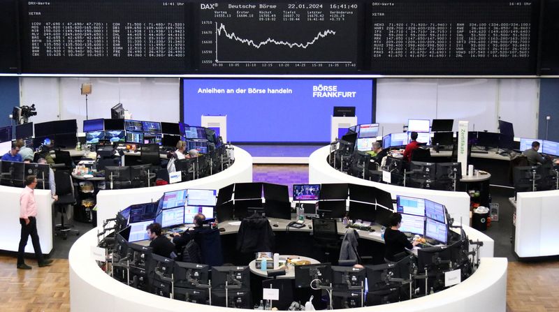 European shares jump on upbeat tech earnings, China cenbank aid