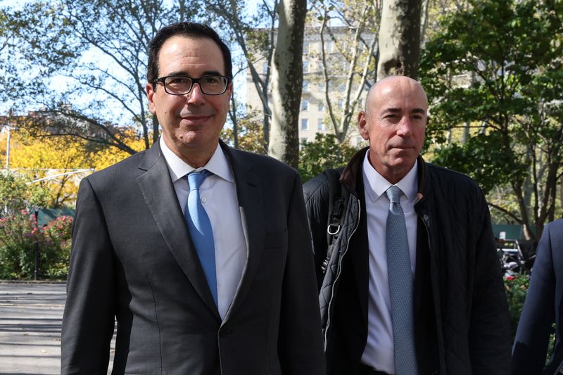 Mnuchin testifies in Trump ally Barrack's defense, cites Qatar blockade