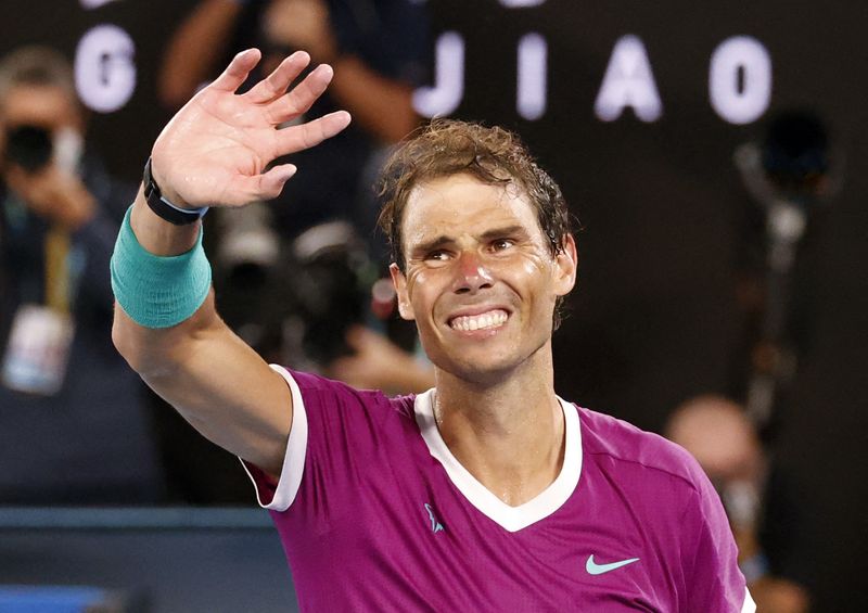 Tennis-Emotional Nadal finds the fire for his greatest comeback