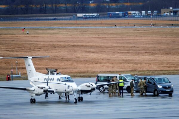 First u. S. Reinforcement troops arrive in poland, more expected - photo licensed by shore news network.