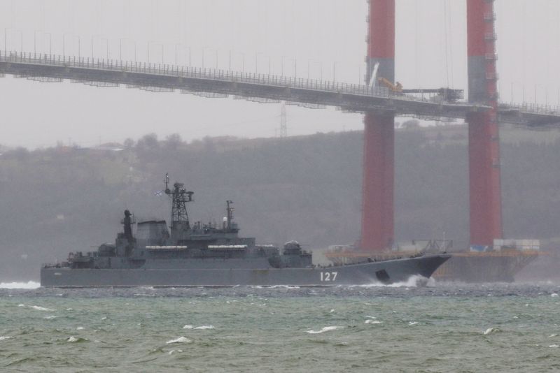 Japan spots four Russian amphibious transports sailing from Far East