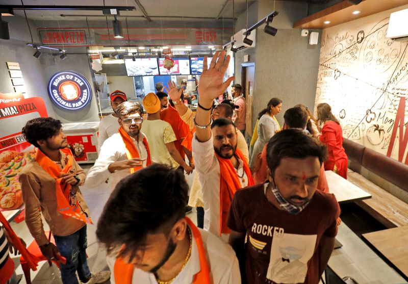 Hindu hardliners protest Kashmir tweets in Modi's home state