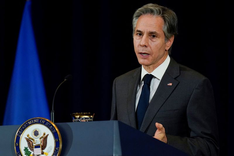U.S.' Blinken cancels meeting with Lavrov, says Russian moves are 'rejection of diplomacy'