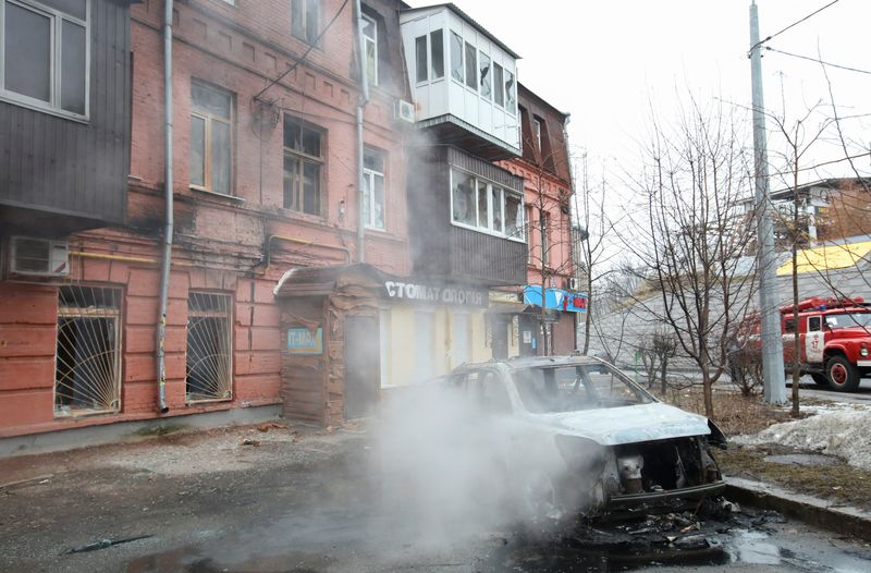 Ukraine's Kharkiv struck by cluster bombs, experts say