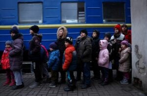 “They’re so young”: Residents of Ukrainian orphanage flee to safety Theyre so young Residents of Ukrainian orphanage flee to safety