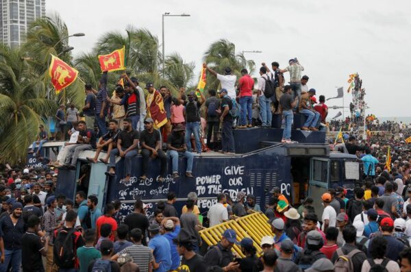 Sri lanka president to step down, parliamentary speaker says, amid storm of protests