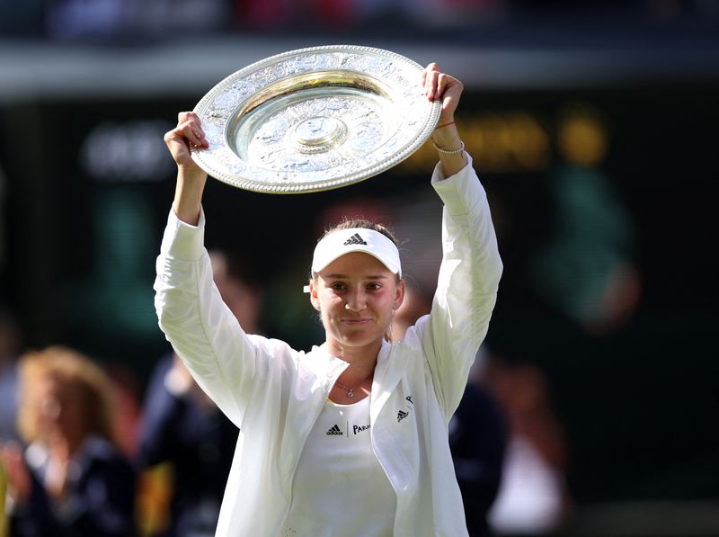 Tennis-Moscow-born Rybakina powers past Jabeur to Wimbledon title