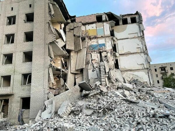 Death and devastation as russian rockets hit ukraine apartment block - local officials