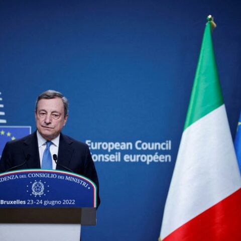 Italians ask draghi to overcome political crisis, stay in office - photo licensed by shore news network.