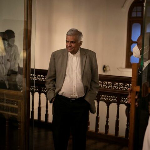 Sri lanka's wickremesinghe voted in as next president - photo licensed by shore news network.
