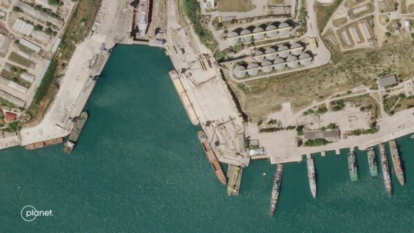 Satellite imagery, ship data indicates path of russian vessel kyiv says shipped “looted” grain