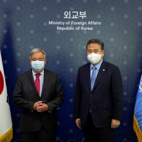 Un chief pledges support for denuclearization of north korea - photo licensed by shore news network.