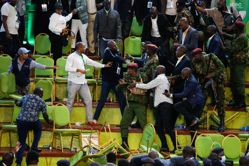 Senior Kenyan election officials disown the results of presidential election