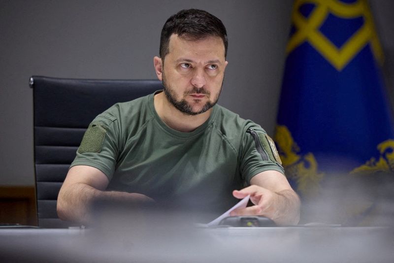 Ukraine's president condemns 'Russia's nuclear terrorism' in call with Macron